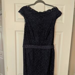 Watters & Watters Size 16 Navy Bridesmaid Dress